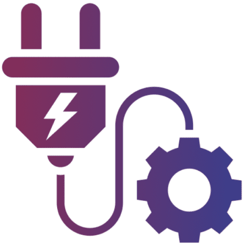 Energy and technology symbol