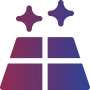 Colorful tiles and star shapes
